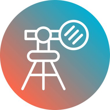 Uydu Çanağı. Web simgesi basit illüstrasyon