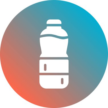 Tek izole edilmiş ikon şişe simgesinin vektör illüstrasyonu