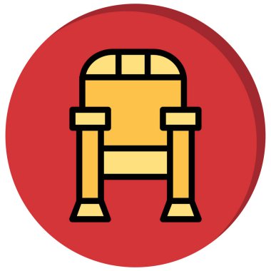 Vektör Koltuğu Simgesi illüstrasyonu