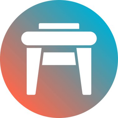 Sandalye. Web simgesi basit illüstrasyon