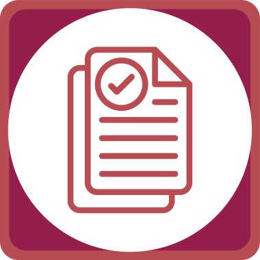 Kontrol listesi simgesi vektör illüstrasyonu