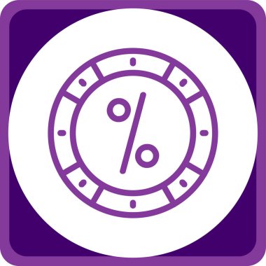 İndirim simgesi vektör illüstrasyonu