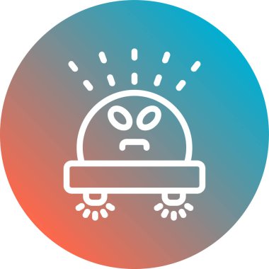 Bir araba simgesinin vektör illüstrasyonu