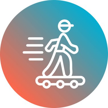 Bir kaykayın vektör illüstrasyonu