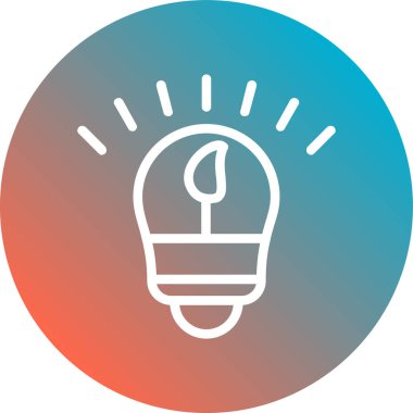 Ağ ve mobil uygulama tasarımınız için beyaz arkaplanda izole edilmiş ampul simgesi vektörü, ışık logosu konsepti