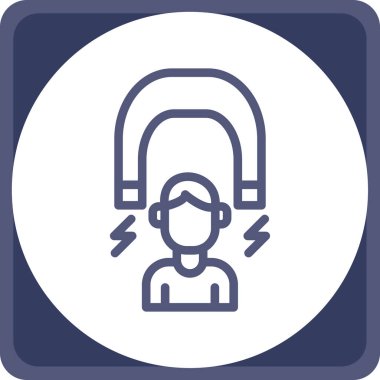 Kulaklık takan bir kadının vektör çizimi