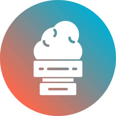 Bulut. Web simgesi basit tasarım