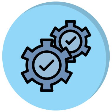 Teçhizat Web simgesi basit illüstrasyon