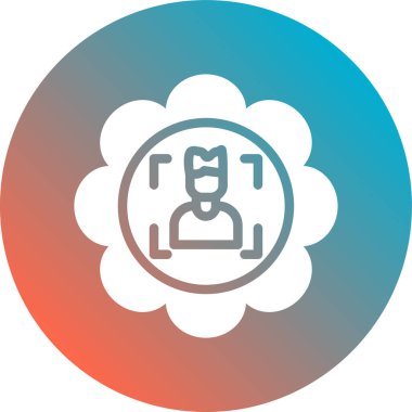 Bir kadın simgesinin vektör illüstrasyonu