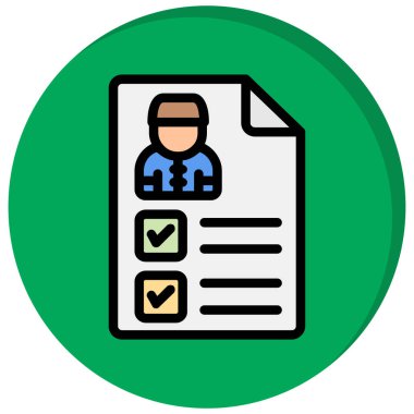 Yapılacaklar listesi web simgesi vektör çizimi