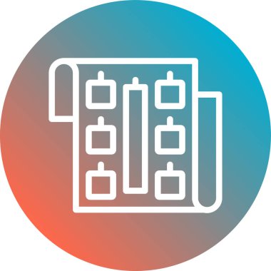 Post-it Not Beyin Fırtınası Çizgisi Gradyan Arkaplanı