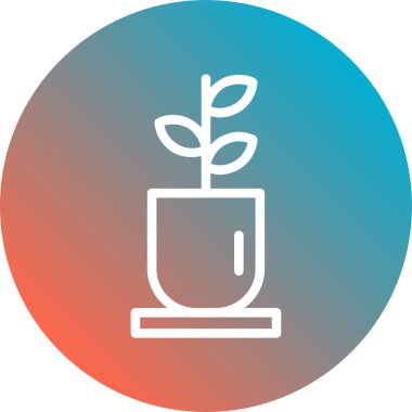 pot simgesi, vektör çizimi