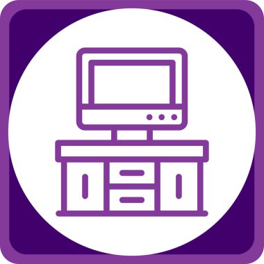 Modern bilgisayar simgesinin vektör illüstrasyonu