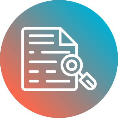 belge vektör renk çizgisi simgesi