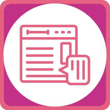 seo modern simgesinin vektör illüstrasyonu