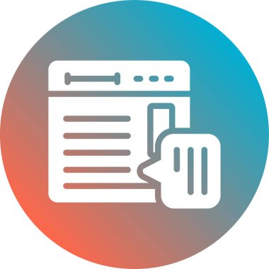 belge simgesi vektör illüstrasyonu