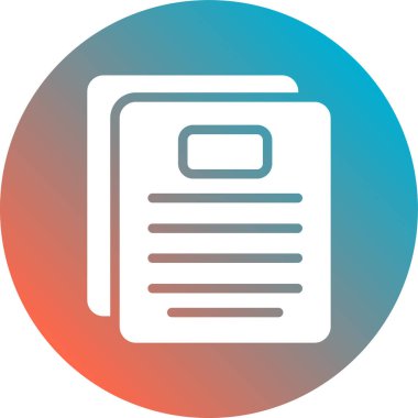 Belge. Web simgesi basit illüstrasyon