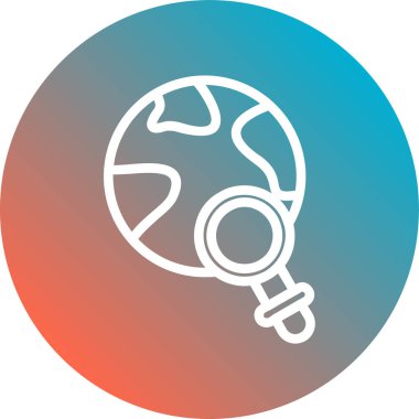 Bir gaz simgesinin vektör illüstrasyonu