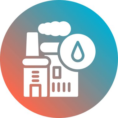 Yağ ve gaz ikonu vektör illüstrasyonu