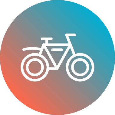 bisiklet ikonu vektör illüstrasyonu