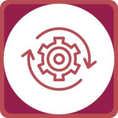 Dişliler. Web simgesi basit illüstrasyon