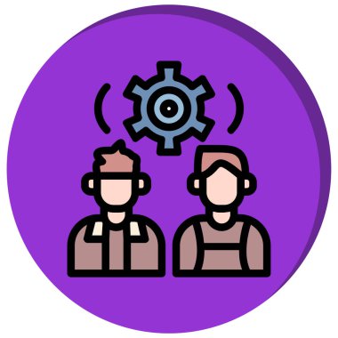 Müşteri servisi. Basit resimleme