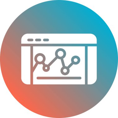 İş düz simgesi, vektör illüstrasyonu