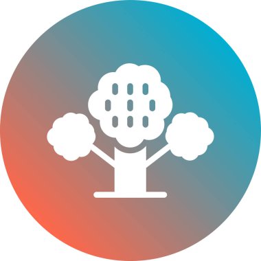 ağaç simgesi vektör illüstrasyonu