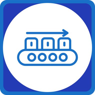 Otobüs web simgesi, basit vektör illüstrasyonu