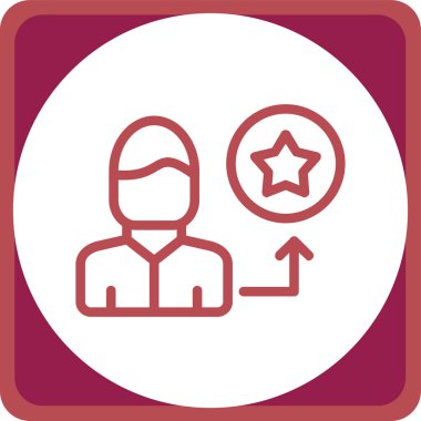 Modern insan simgesinin vektör illüstrasyonu