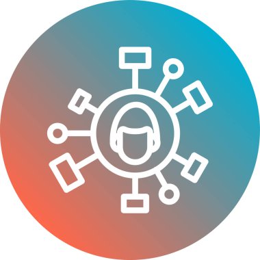 Seo modern basit simge kavramının vektör illüstrasyonu