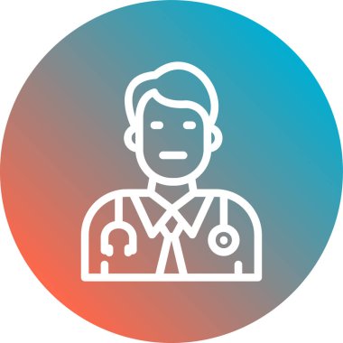 doktor vektör çemberi simgesi