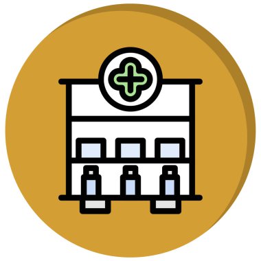 vector illustration of pharmacy icon