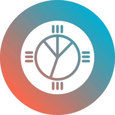 Saat simgesi vektör illüstrasyonu