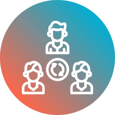 Takım simgesi vektör illüstrasyonu