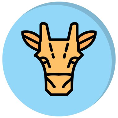 İnek vektör simgesi. Web ve mobil için basit tasarım illüstrasyonu