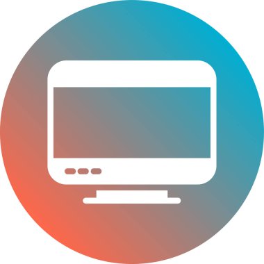 laptop vektör simgesi modern basit tasarım