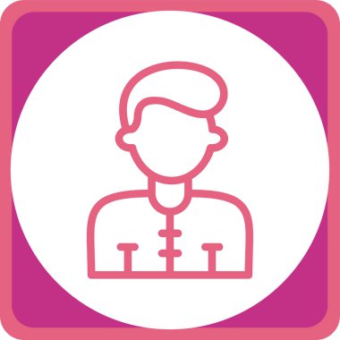 Kadın simgesinin vektör illüstrasyonu