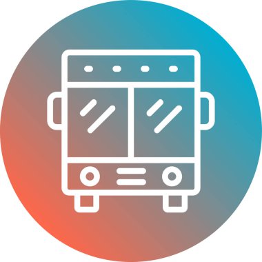 bus simgesi vektör illüstrasyonu