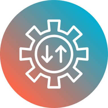 dişli simgesi vektör illüstrasyonu