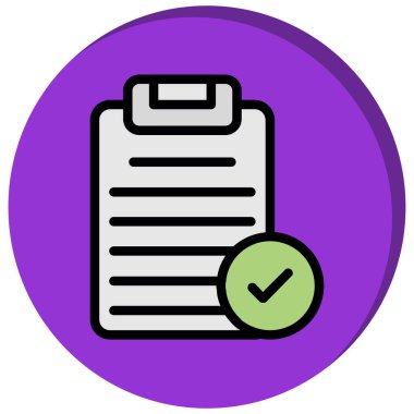 Belge. Web simgesi basit illüstrasyon