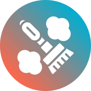 Roket modern simgesinin vektör illüstrasyonu