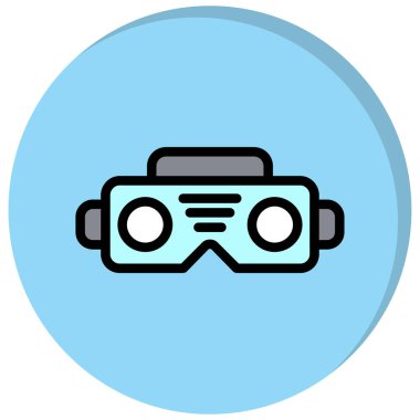 Vr. Web simgesi basit illüstrasyon