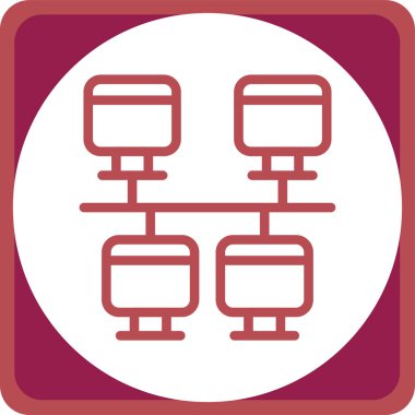 Ağ web simge vektör çizim