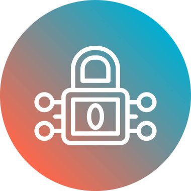 ikon vektör illüstrasyonunu kilitle