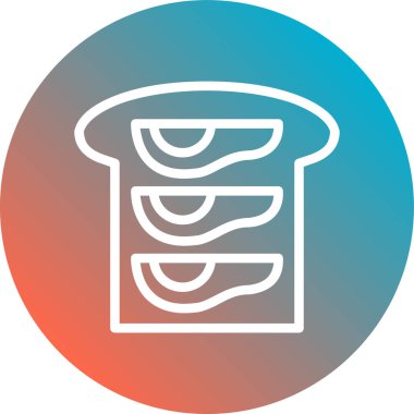 Pişirme simgesinin vektör illüstrasyonu