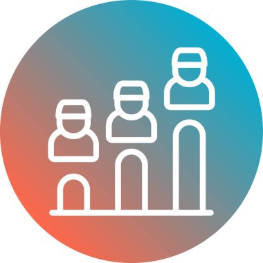 iş takımı simgesi vektör illüstrasyonu