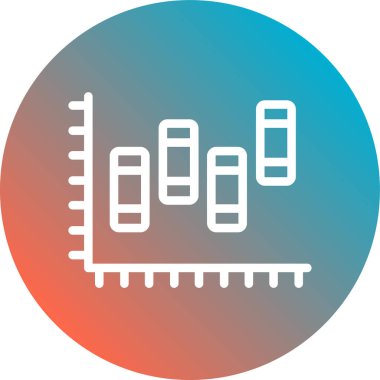 Uzun gölgeli bir simge tasarım tarzının gösterimi