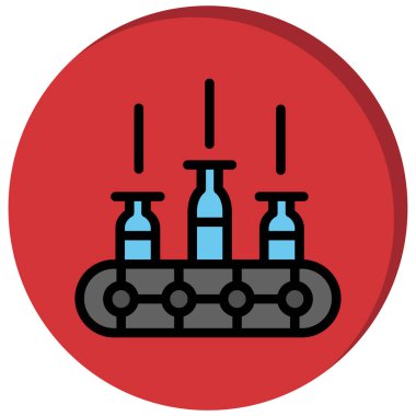 kimyasal şişesi kutsal kişilerin resmi, vektör çizim