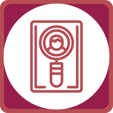 Bir kamera simgesinin vektör illüstrasyonu